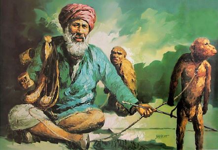 /naache-koode-bandar-auri-maal-khaaye-madari